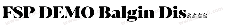 FSP DEMO Balgin Dis字体转换 FSP DEMO Balgin Dis字体转换